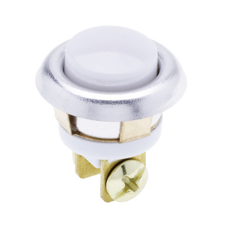 TA620 Tork Alert Non-Illuminated Pushbutton, 5/8 in Dia, Chrome