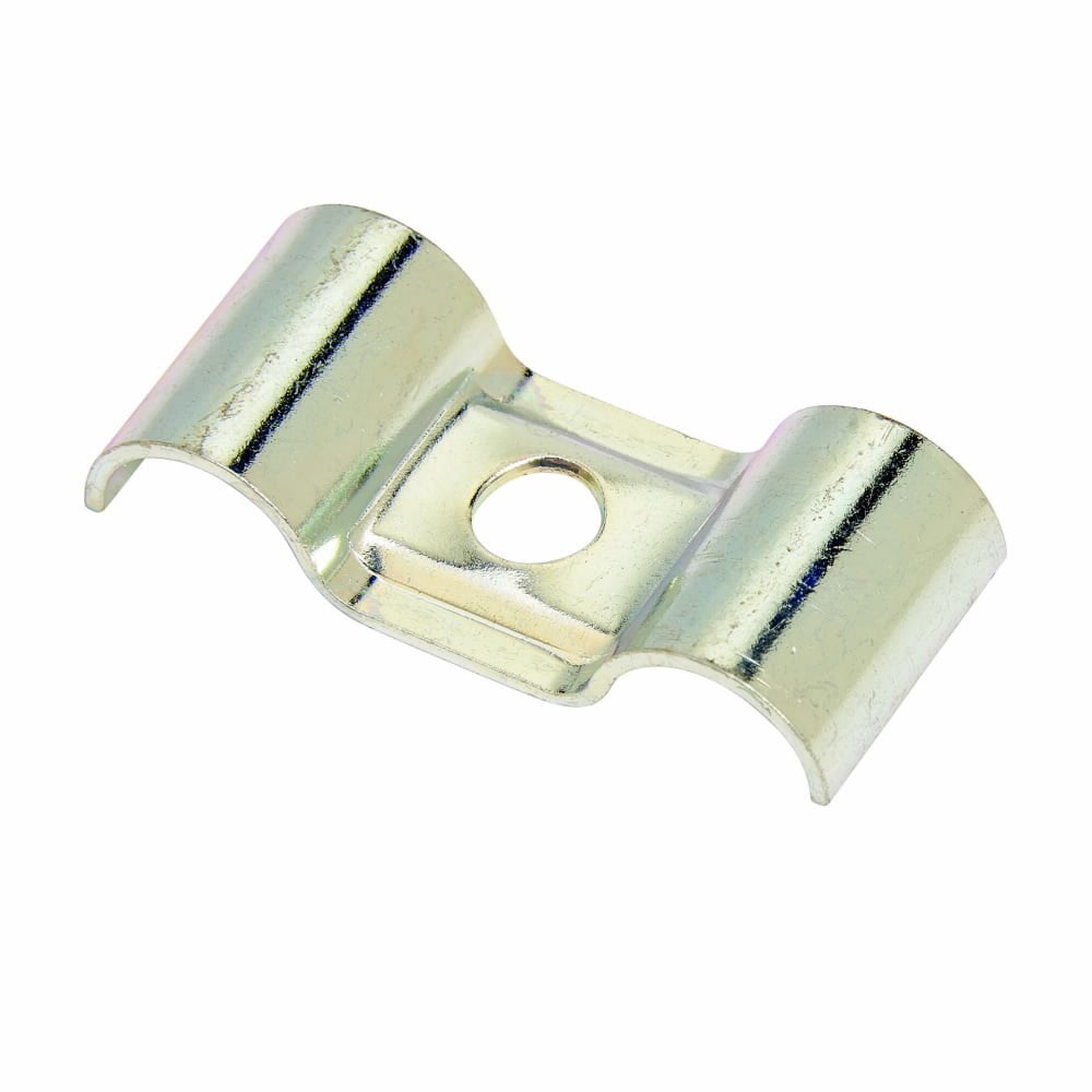 B2351ZN 1-Hole Double Tubing Strap, 3/8 in OD, Stainless Steel