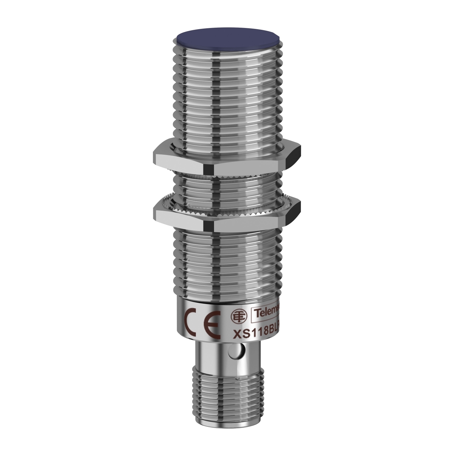 XS118BLPAM12 OsiSense XS Fixed Cylindrical Proximity Sensor, Inductive, PNP Output, 1NO Contact, 10 to 36/12 to 24 V DC