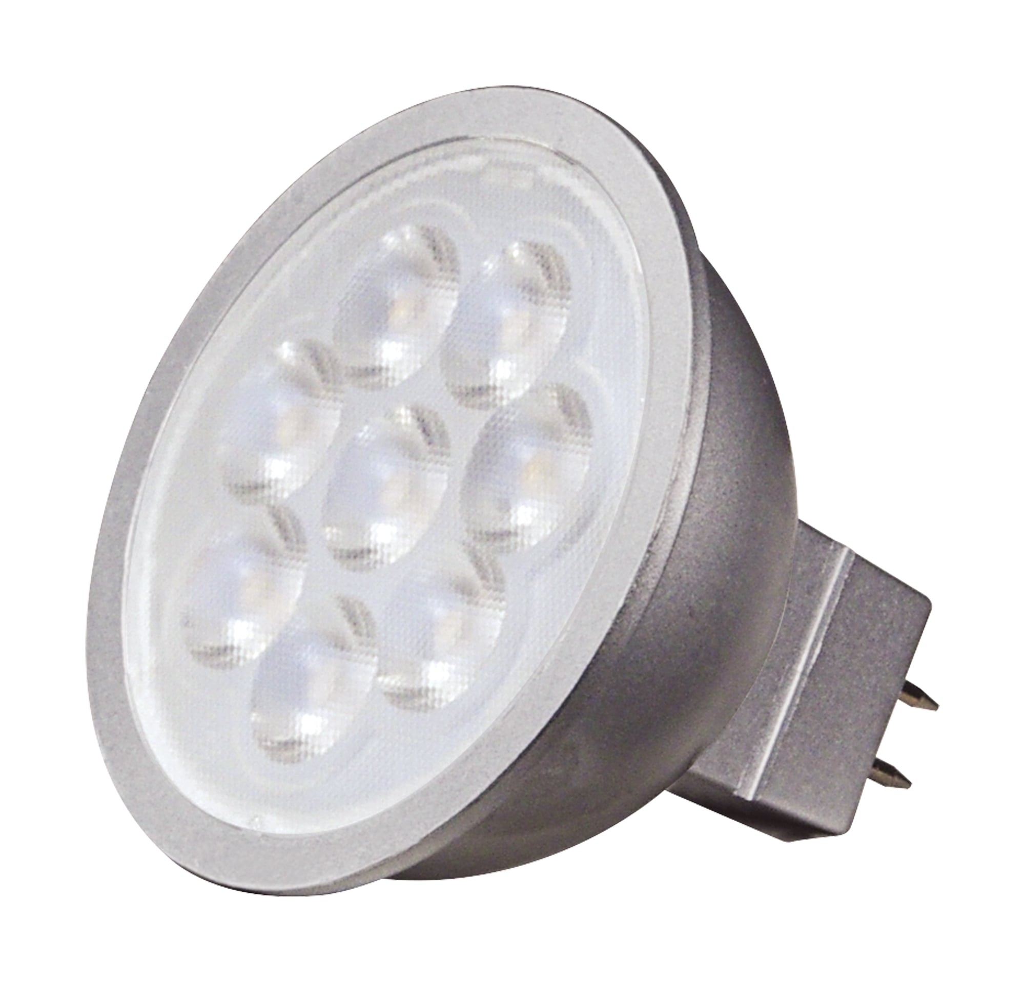 S11334 Forward/Reverse Phase Dimmable LED Lamp, 6.5 W, 35 W Incandescent Equivalent, GU5.3 Lamp, MR16 Shape, 450 Lumens