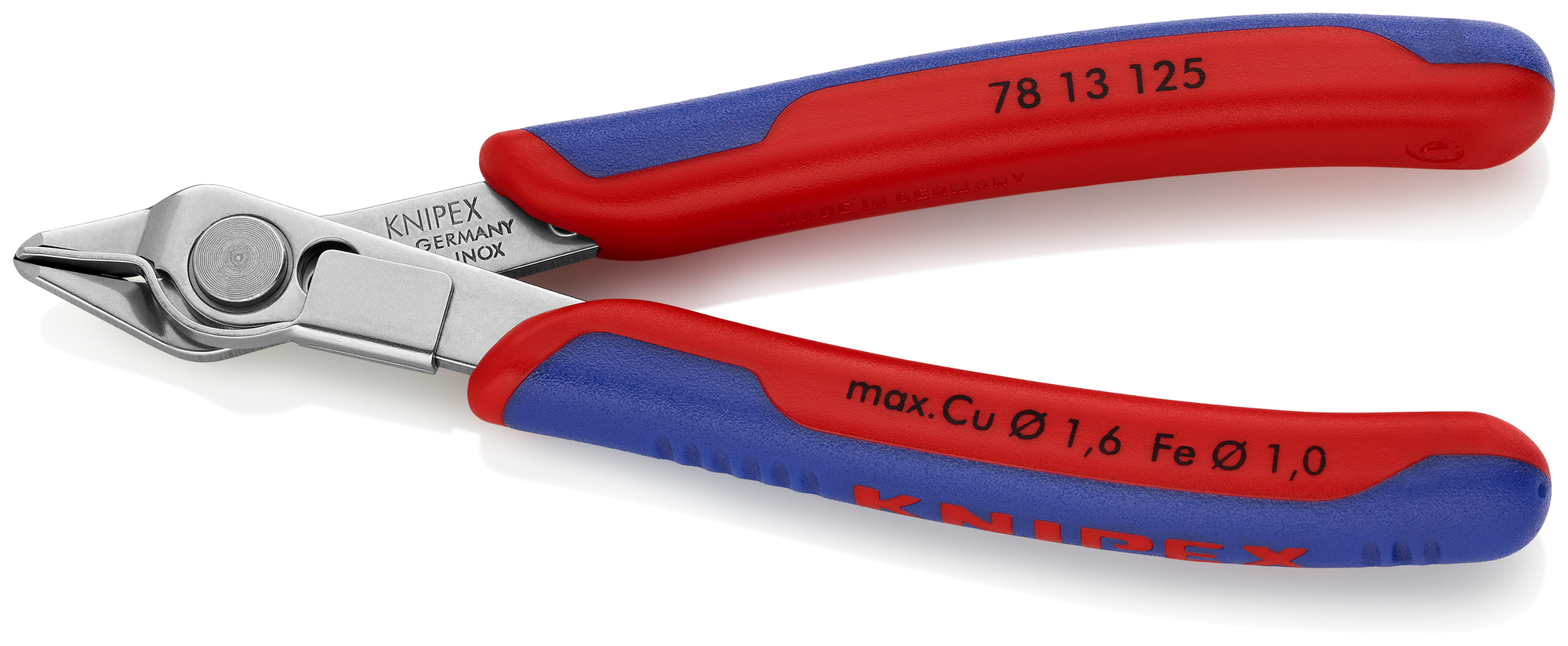 Electronics Super Knips, 5 in., Multi-Component, Polished, Flush Cut, Oval Head, Up to 3/64 in. Medium Wire, Lead Catcher