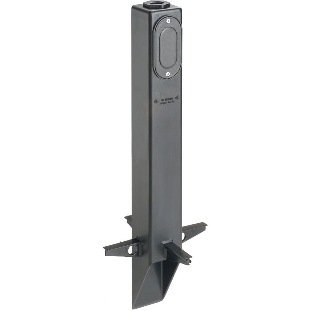 GPLN19B Gard-N-Post GP Series Low Profile Fixture Support, 19-1/2 in L x 2-1/4 in W x 2-1/4 in H, In-Ground Mount, Plastic