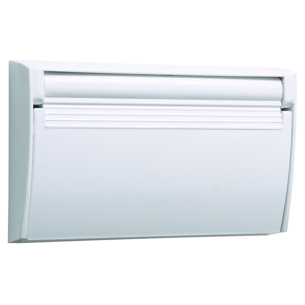 3726SCWH Single Thermoplastic Cover, Colonial White with White Gasket