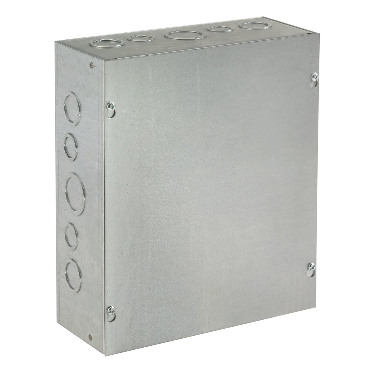 ASG10X8X4 A90P1 Pull Box With Knockout, 8 in W x 4 in D x 10 in H, Screw Cover, NEMA 1/IP30, Steel