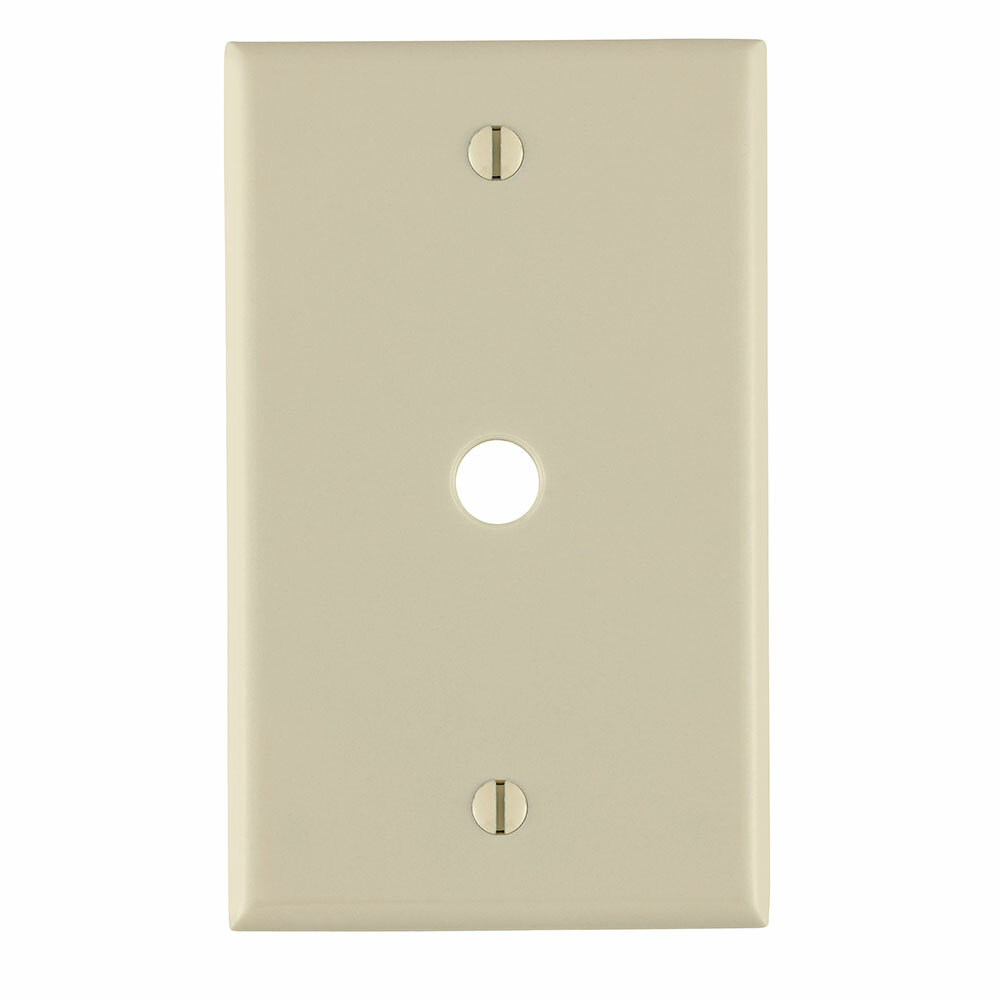 78013 Standard Size Traditional Wallplate, 1 Gang, 2-3/4 in W, Thermoset, Box Mount