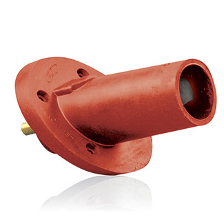 17R23-R 17 Series 30 deg Cam Type Male Taper Nose Single Pole Receptacle, 600 V AC, 690 A, 250 to 750 kcmil Wire, Threaded/Stud Connection