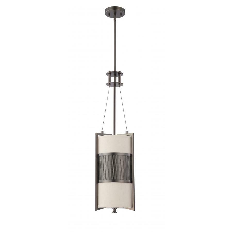 60-4431 Nuvo Diesel Contemporary Ceiling Light Fixture, (1) A19 Lamp, 120 VAC, Hazel Bronze Housing