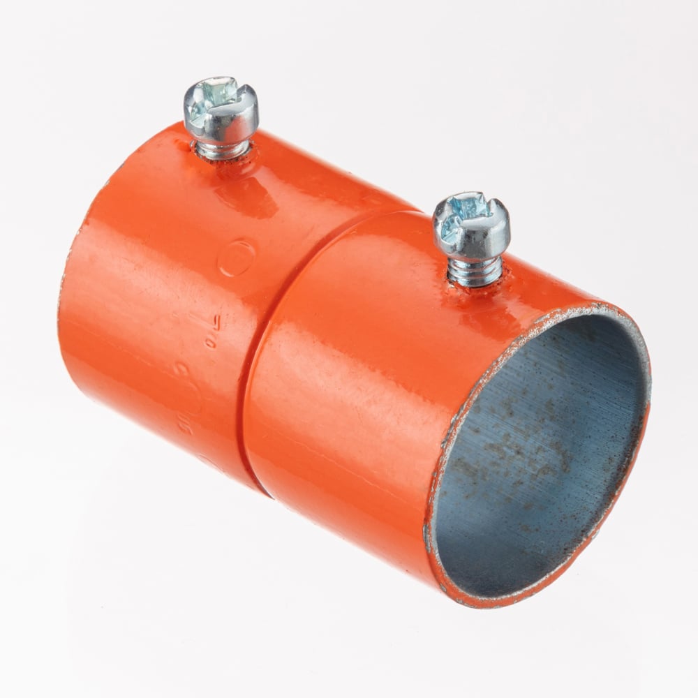 241-SO Bridgeport Concretetight Set Screw Coupling, 3/4 in, For Use With EMT Conduit, Steel, Powder Coated/Painted
