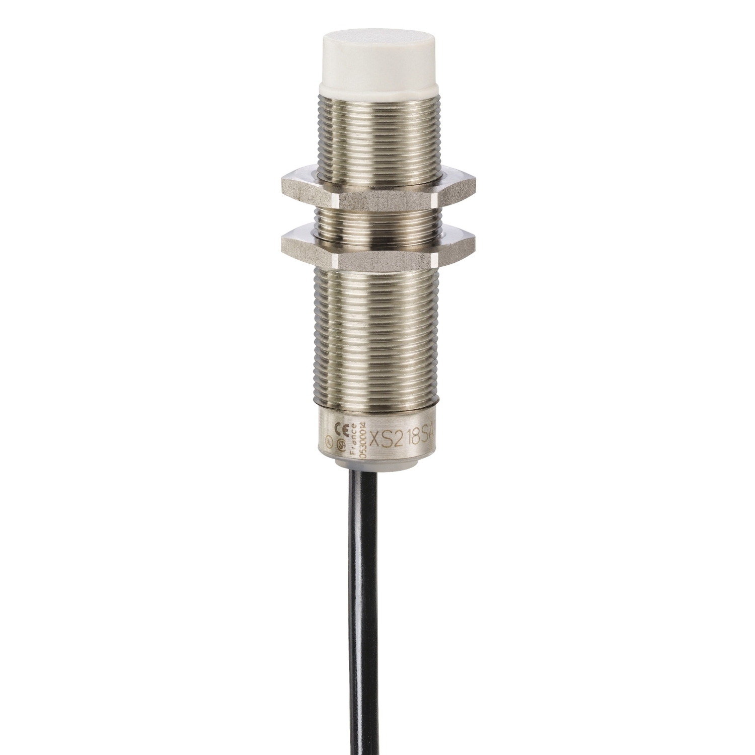 XS218SAMAL2 OsiSense XS Fixed Cylindrical Proximity Sensor, Inductive, Discrete Output, 1NO Contact, 20 to 264/24 to 240 V AC/V DC