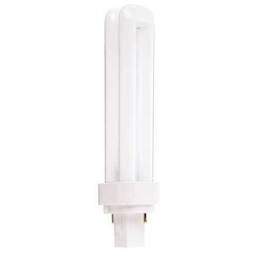 S8323 HyGrade Double Twin Compact Fluorescent Lamp, 18 W, G24d-2 Lamp, T4 Shape, 1250 Lumens Initial