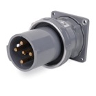 MaxGard Screw Cap Male Inlet with Control Contacts, 3 Pole 4 Wire, 100 Amp, 30 480V-60Hz