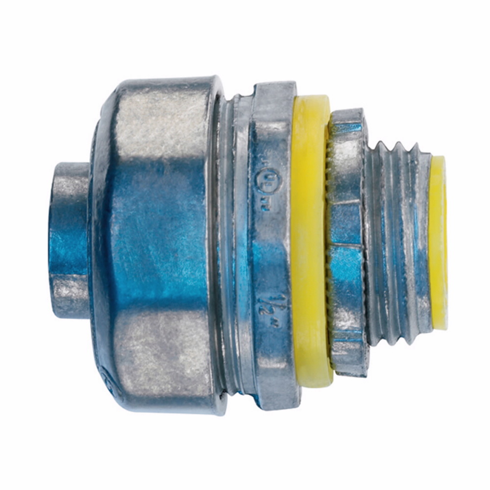 LTB300DC Insulated Liquid Tight Straight Conduit Connector, 3 in Trade, Die Cast Zinc