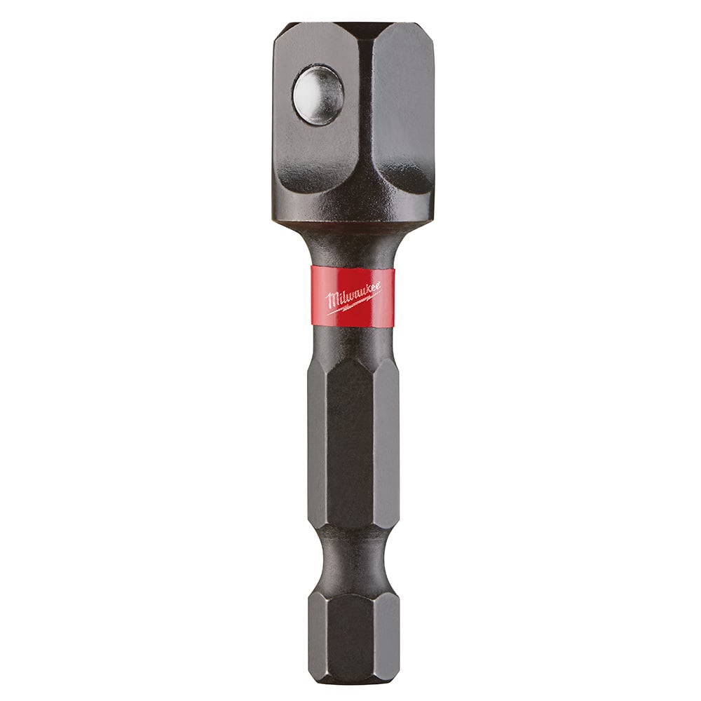 48-32-5031 Shockwave Heavy Duty Impact Duty Socket Adapter, Black Oxide, Hex x Square Drive, 1/4 in Male Drive, 3/8 in Female Drive, Female x Male Adapter, Proprietary Steel