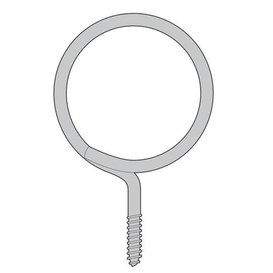 SSF-VR2B Steel City SSF-VR Low Voltage Telecommunication Bridle Ring, 50 lb Load, For Use With BBC Beam Clamps, BH Series Flange Clips and TC Series Acoustical Tees, Surface Mounting, Steel