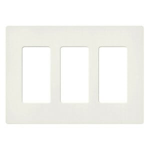 SC-3-BG Claro Wall Plate for Decorator-Style Dimmers, Switches, and Outlets, 3 Gang, Satin, Bluestone