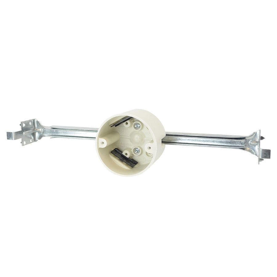 3.5" dia. round fixture support box for use with nonmetallic sheathed cable Replacement for 9336-BH