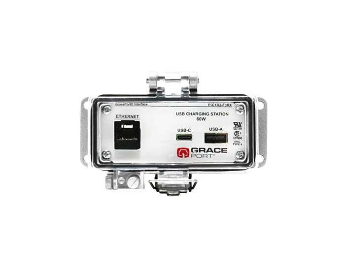 P-C1R2-F3RX Bulkhead Interface Connector, Stainless Steel Housing