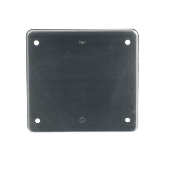 CIFS-42 Iberville FS Series Shallow Weatherproof Device Box Cover, 4-5/8 in L x 4-9/16 in W, Blank Cover, Stamped Aluminum
