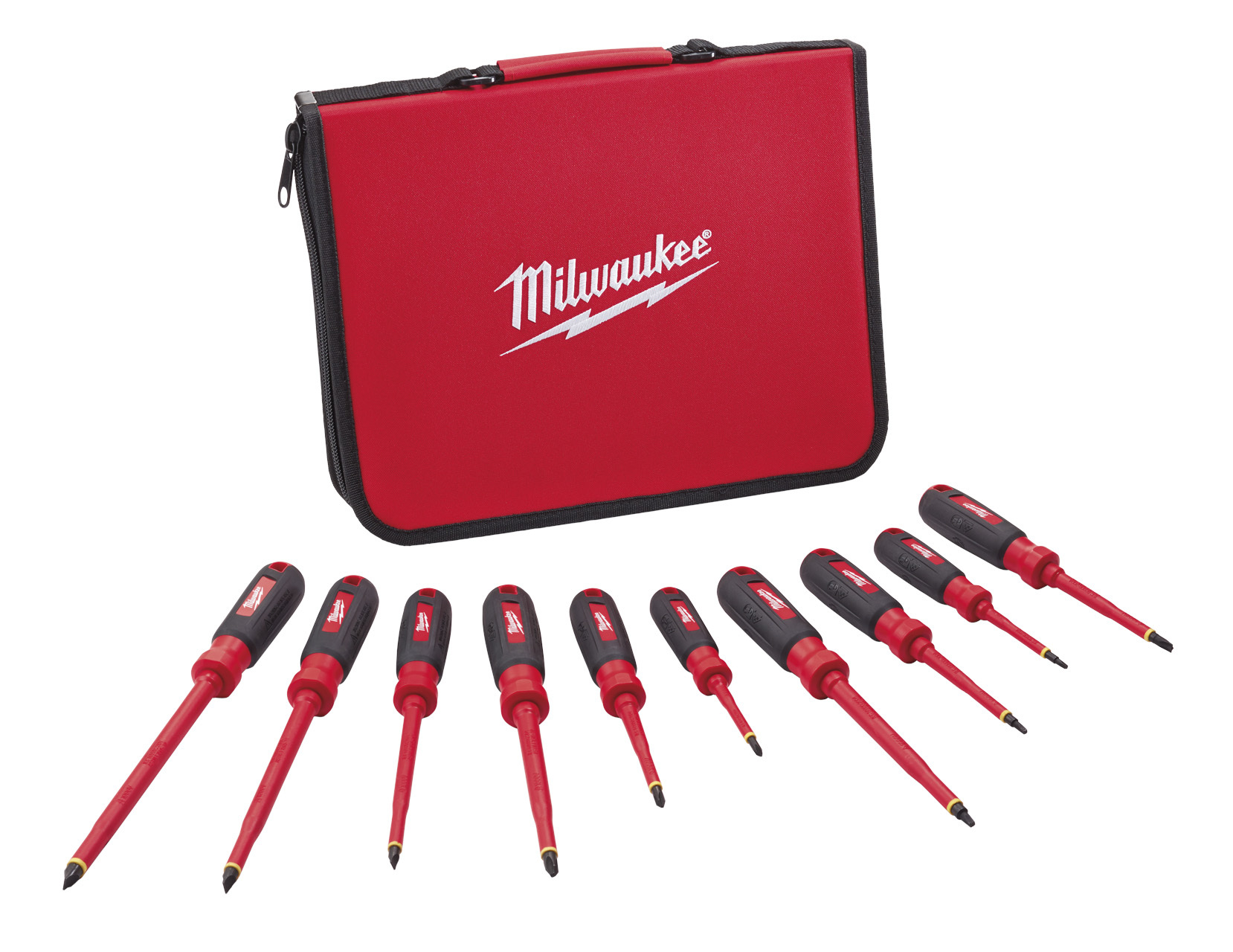 48-22-2210 ECX Screwdriver Set, 10 Pieces, Polycarbonate Handle/Steel Shank