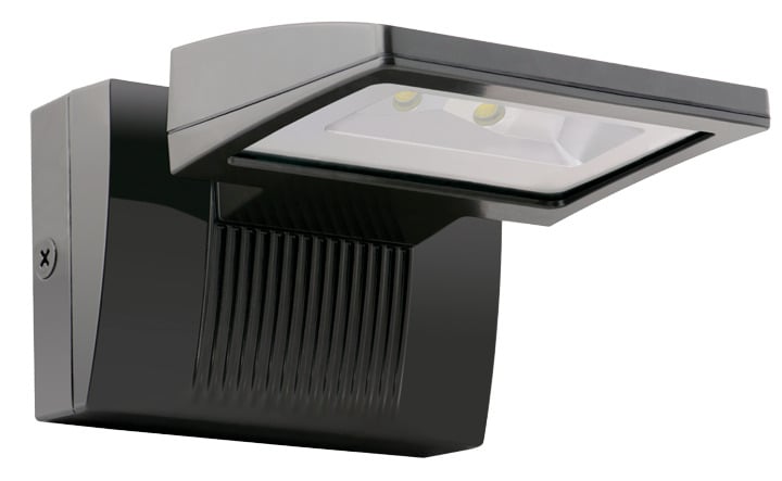 WPLED26N/EC/PC Wallpack With 120 VAC Button Photocell and Cold Start Battery Backup, LED Lamp, 29 W Fixture, 120/208/240/277 VAC, Bronze/Polyester Powder Coated Housing