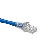 6AS10-10L 6AS10 FTP SlimLine Boot Patch Cord, CAT 6a, 26 AWG Conductor Stranded Copper Conductor, RJ45 to RJ45 Connector, 10 ft L Cord