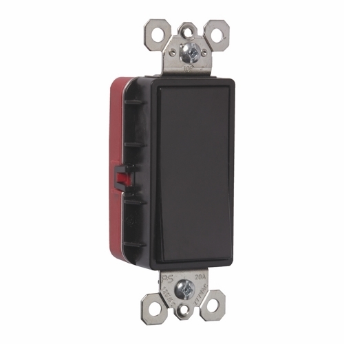 PT2621 PlugTail Single Pole 20 Amp Decorator Switch, Brown