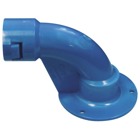 ENT 90 Degree Vertical Stub Down Female ENT to Female NPSC, Size 1/2 Inch, Material Blue Thermoplastic