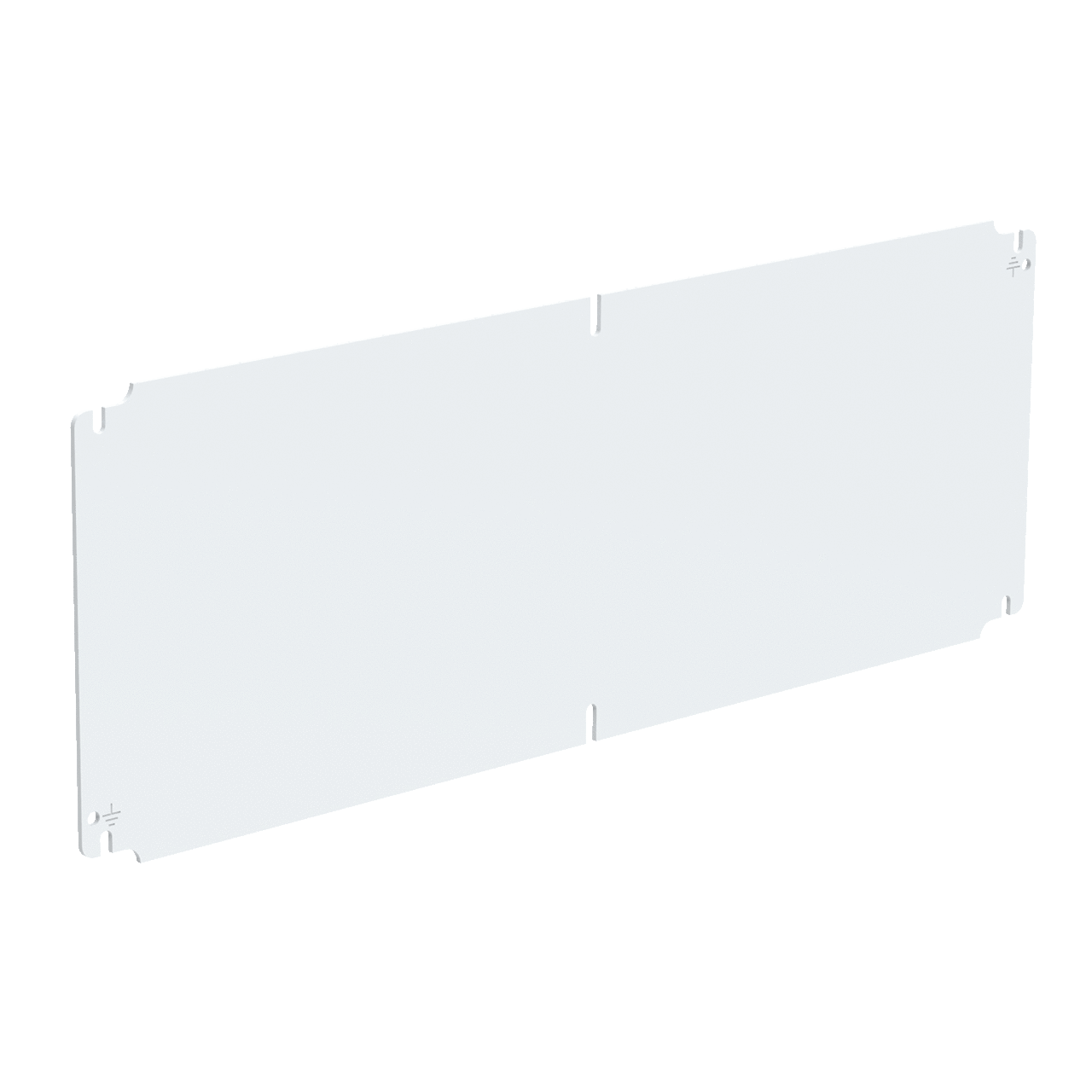 LP2377G InLine A53 Landscape Panel, 29.57 in W x 8.31 in H, 12 ga Steel, White