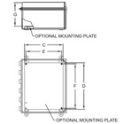 PNENC007 - Mounting Plate for ENC00007 Graphite® Enclosure
