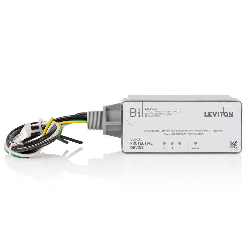 B3240-HB B Series Type 2 Surge Protective Device, Electrical Ratings: 120/240 V AC, 50/60 Hz, 3 Phase, 12 AWG Wire