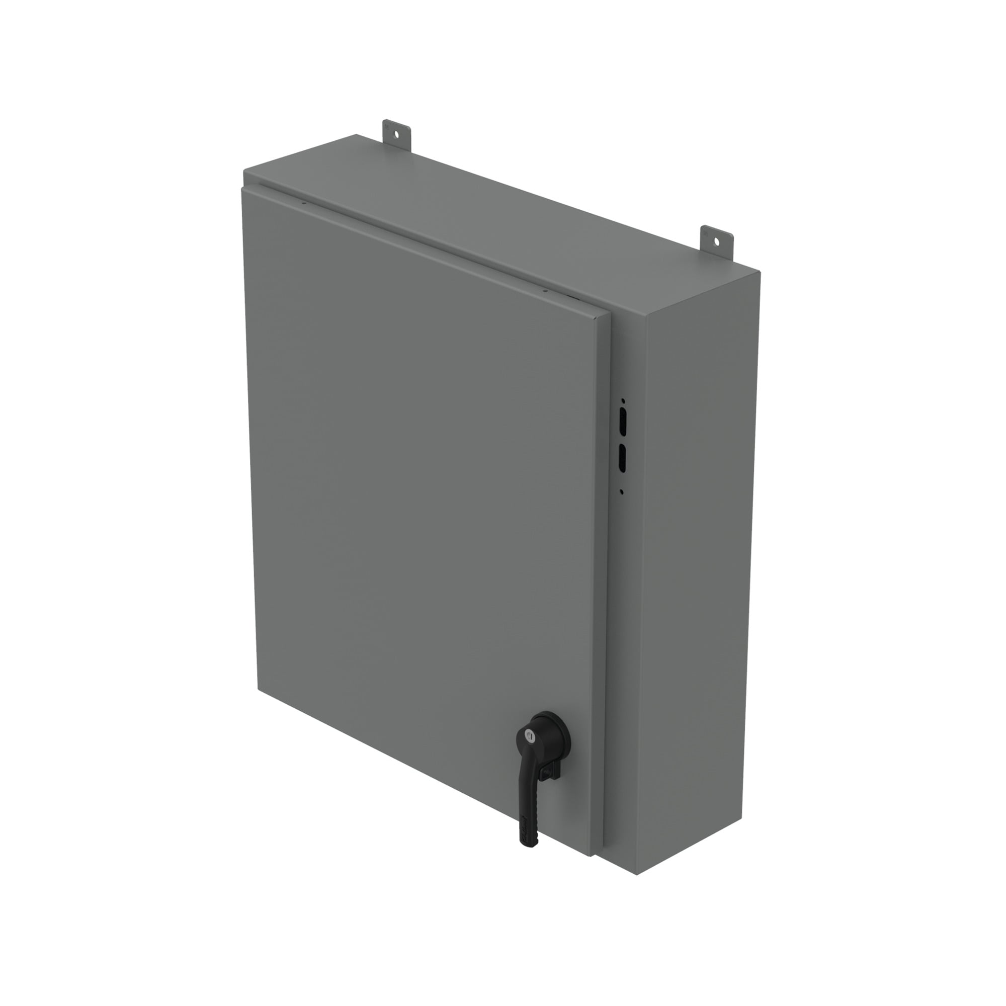 A42X1E2808 A26M1 1-Door Low Profile Disconnect Enclosure With Handle, 42 in L x 28-1/4 in W x 8 in D, NEMA 12/IP55 NEMA Rating, Steel