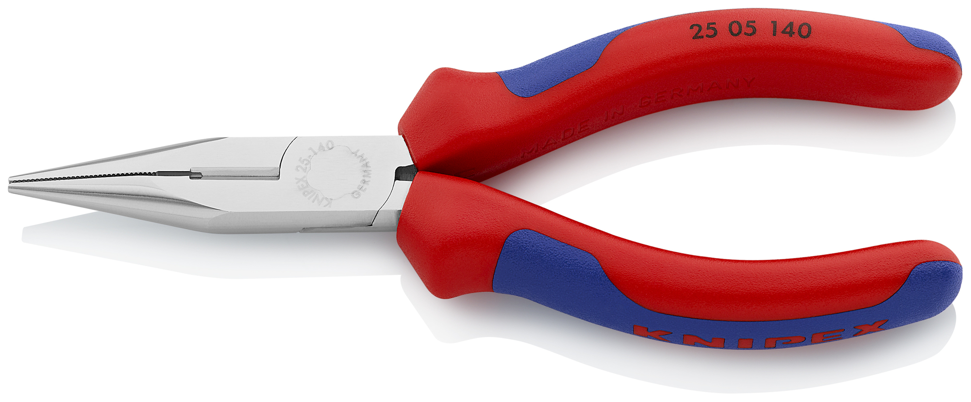 Long Nose Pliers with Cutter, 5 1/2 in., Multi-Component, Chrome Plated
