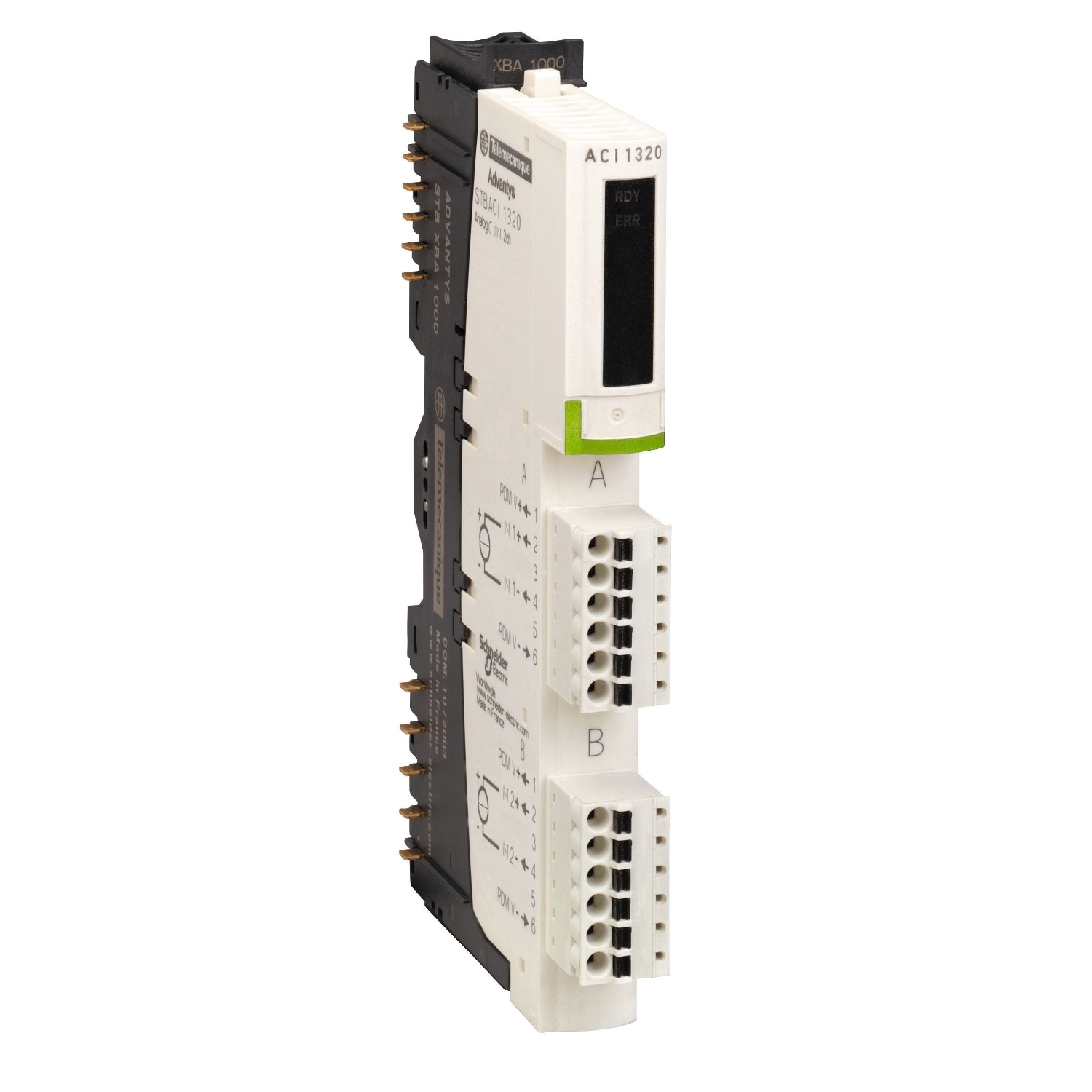 STBACI0320K Modicon Standard Analog Input Kit, 8 Inputs, 0 to 20/4 to 20 mA Signal Range, +15 bit Resolution, +/-0.4 % Accuracy