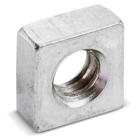 AB102-1/2 Superstrut Unhardened Square Nut, 1/2 in Thread, For Use With 452-TB Spot Insert, Steel