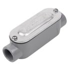 1/2 inch Threaded D-Pak Die Cast Aluminum Thru-Feed Conduit Body, Cover & Gasket. For use with Rigid/IMC Conduit.