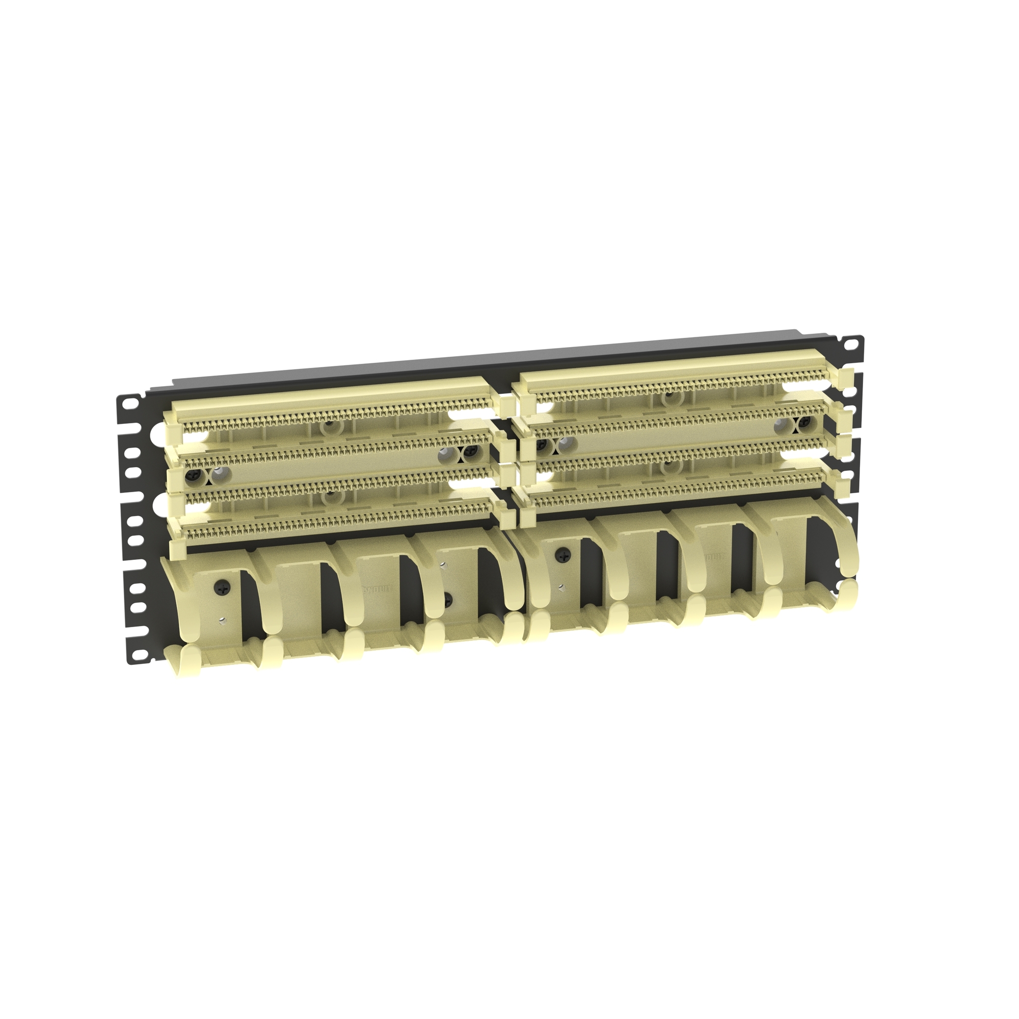 P110B1005R4WJY Pan-Punch 40-Port Panel Kit, Punchdown Kit, Rack Mount, Polycarbonate