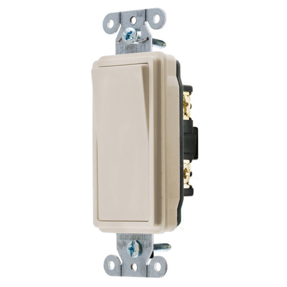 DS120LA Decorator General Purpose Standard Rocker Switch, 120 to 277 V AC, 20 A, 5540 W Power Rating, 2 Position Contact
