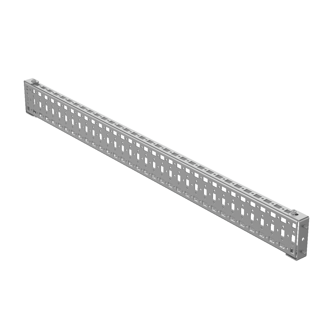PGH3S9 ProLine P20 3-Row Hole Pattern Grid Strap, 2.95 in H, For Use With ProLine 800 mm W x 900 mm D-Frame Modular Enclosures, Steel
