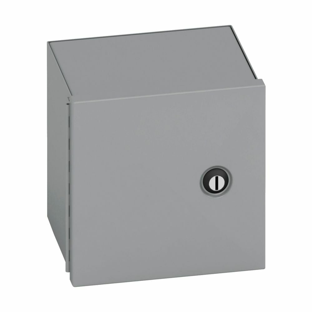 14128-1 D70 Subclass Small Panel Enclosure, 12 in W x 8 in D x 14 in H, NEMA 1/IP30 NEMA Rating, Carbon steel