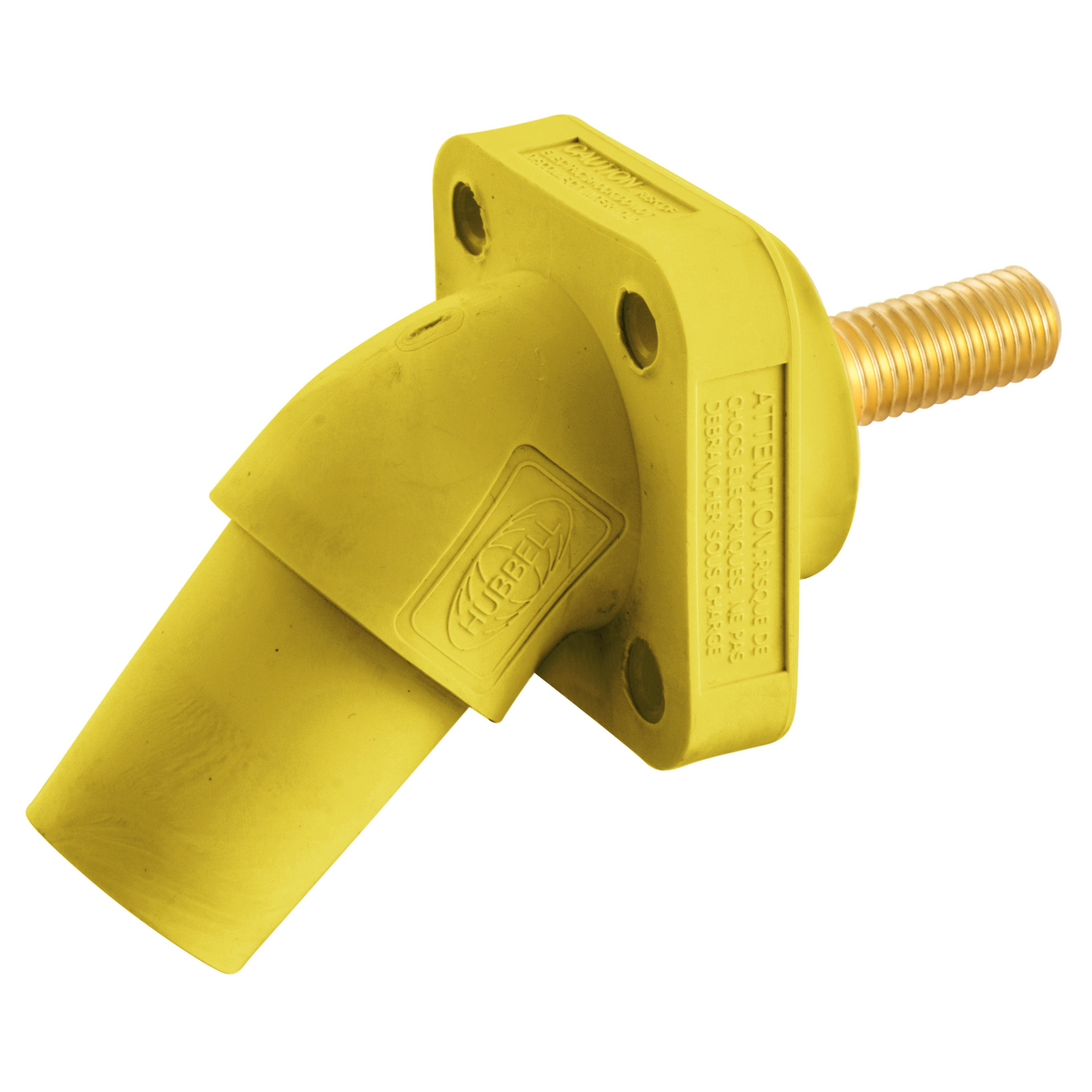 HBLFRASY 16 Series Angled Female Standard Single Pole Receptacle With 300/400 A Plug, 600 V AC/250 V DC, 400 A, 4/0 AWG Wire, Screw Terminal Connection
