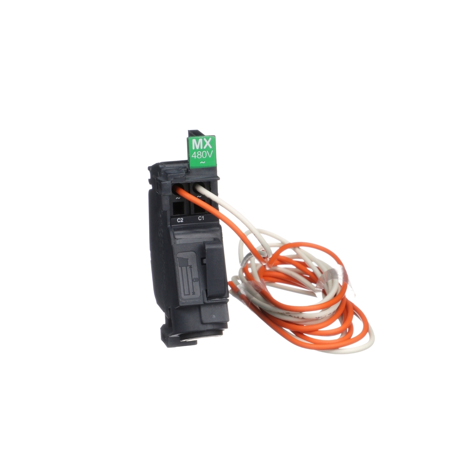LV426866 Field Installable MX Shunt Trip Release, 480 VAC, Pigtail, Clip-Fit Mount