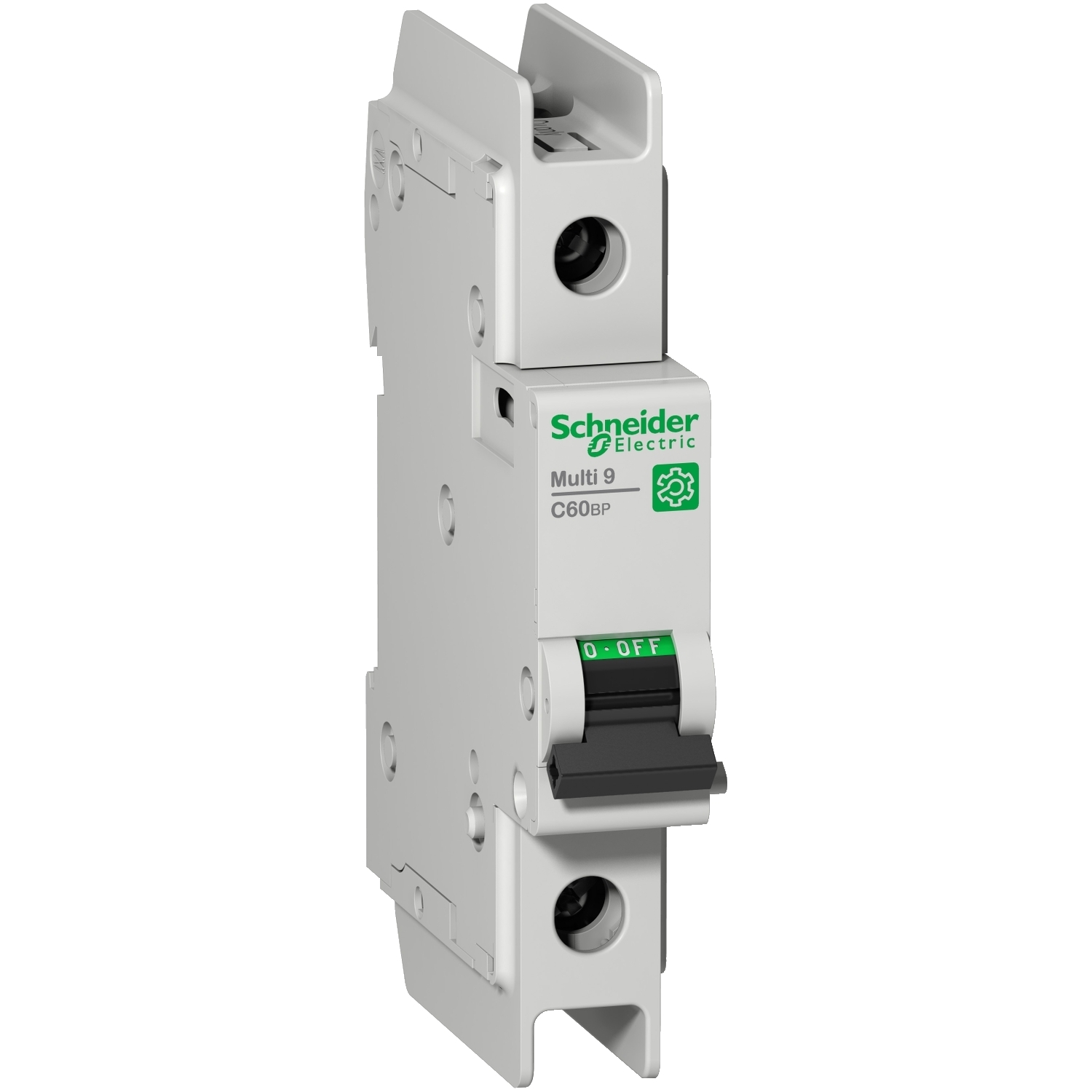 M9F42101 C60BP Multi-Standard Miniature Circuit Breaker, 240/415 VAC, 60 VDC, 1 A, 10 kA Interrupt, 1 Poles, Thermal Magnetic Trip