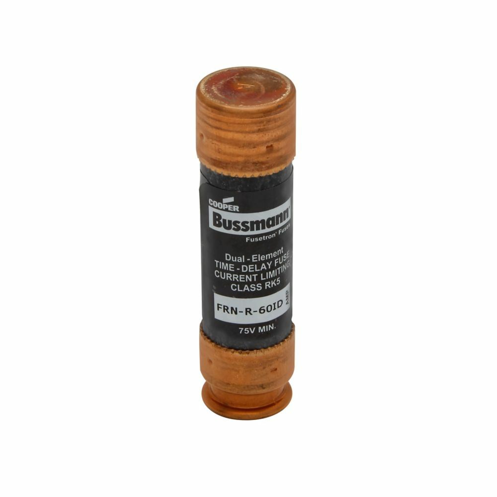 FRN-R-35ID Fusetron  Current Limiting Time Delay Fuse, 35 A, 250 V AC/125 V DC, 200/20 kAIC Interrupt, RK5 Class, Cylindrical Body