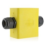 3099F-2Y Feed Through Style Portable Extra Deep Power Outlet Box, TPV, 22.3 cu-in Capacity, 1 Gangs