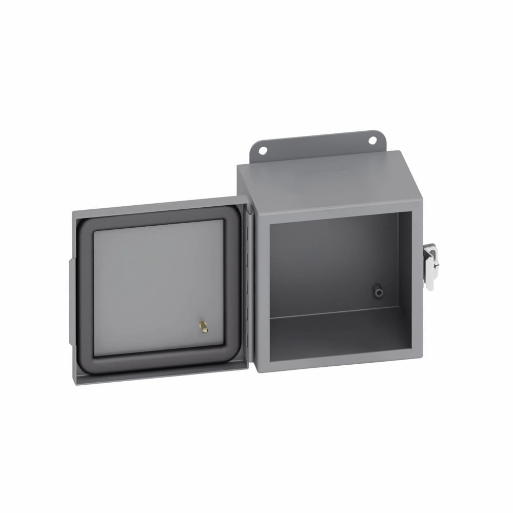 1084-4CHC JIC Panel Enclosure, 8 in W x 4 in D x 10 in H, NEMA 4/IP66 NEMA Rating, Carbon Steel