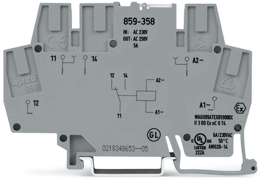 859-358 Relay Module, 230 V AC/DC
