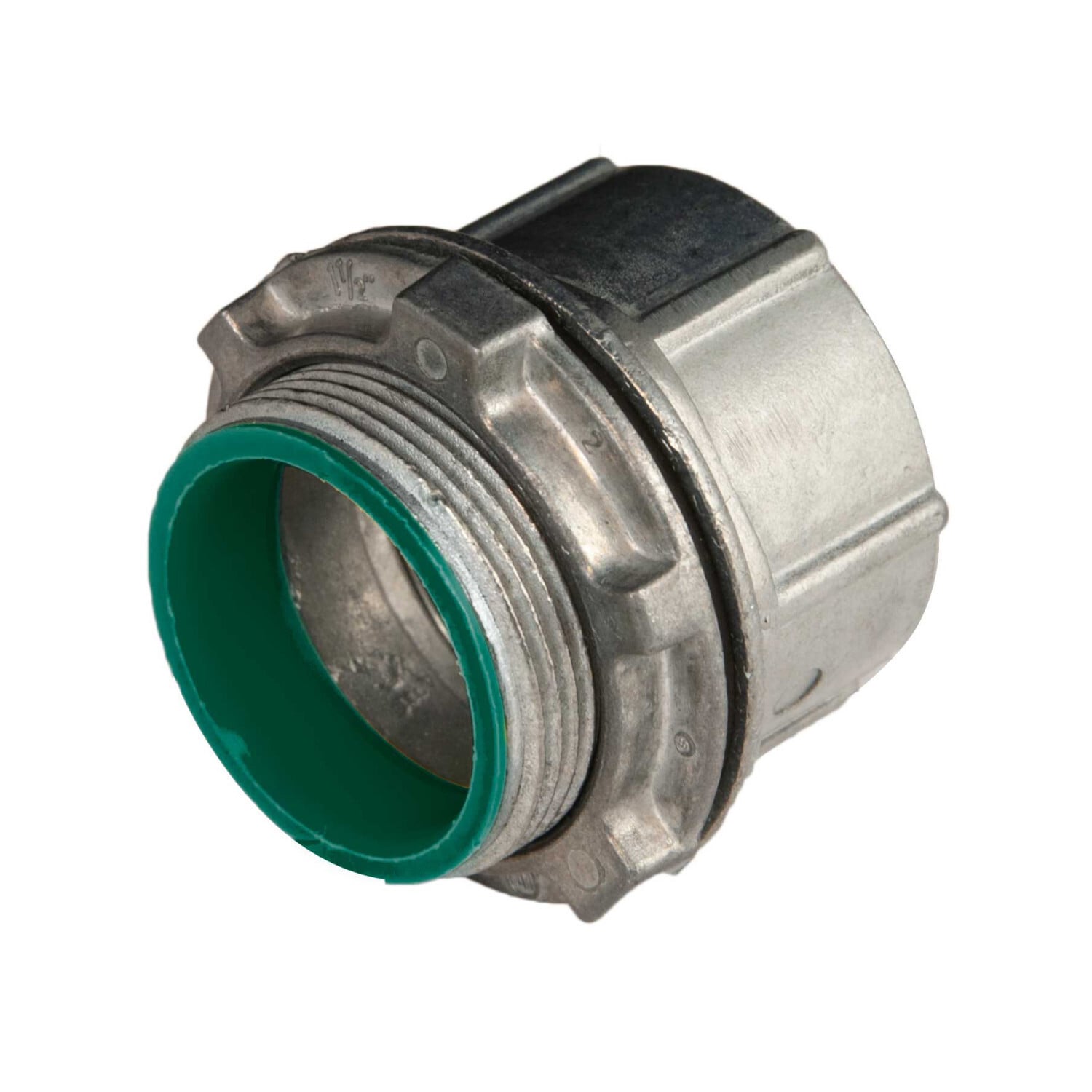 NHUBD300-ICKON Compact Conduit Hub With Insulated Throat, 3 in, For Use With Rigid Conduit and IMC Fitting, Die Cast Zinc/Polycarbonate, Vibratory