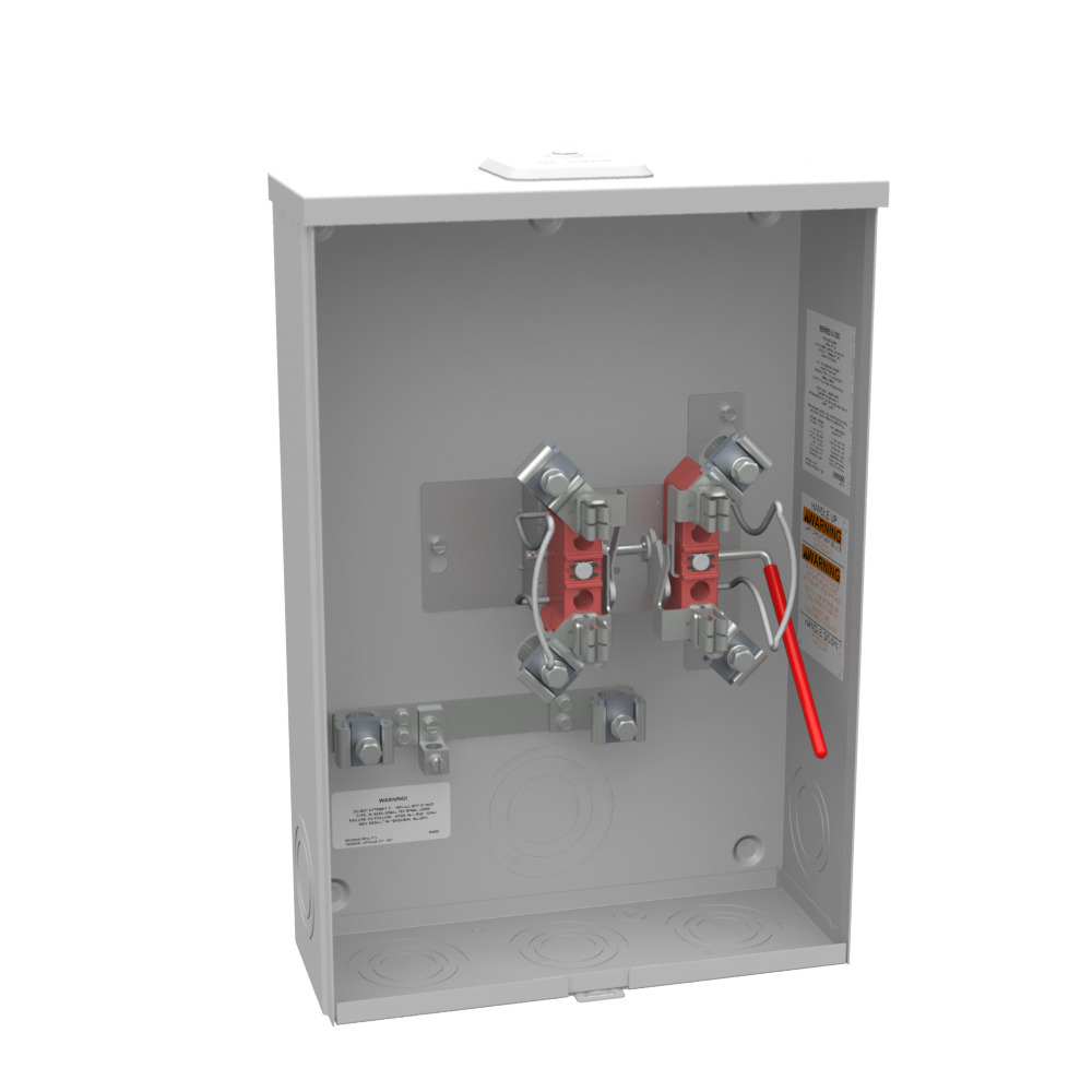 U3852-XL 4 Term, Ringless, Small Closing Plate, Lever Bypass, Side Wireway