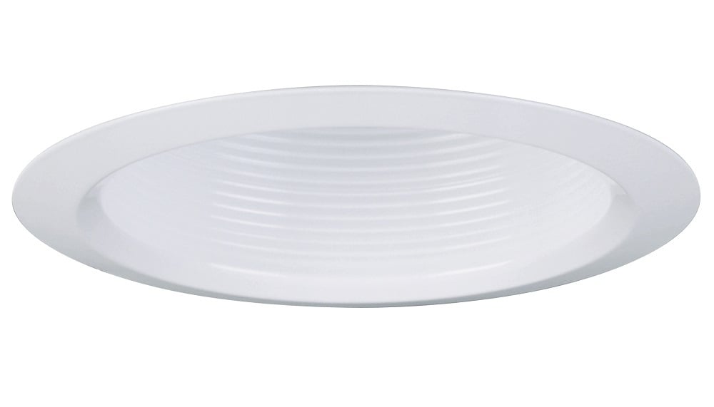 3B2W U 3B2 Baffle Narrow Flange Finishing Trim, 3-1/2 in Dia Inside x 4-7/8 in Dia Outside, Incandescent Lamp, For Use With L3 and L3R Housing, Aluminum