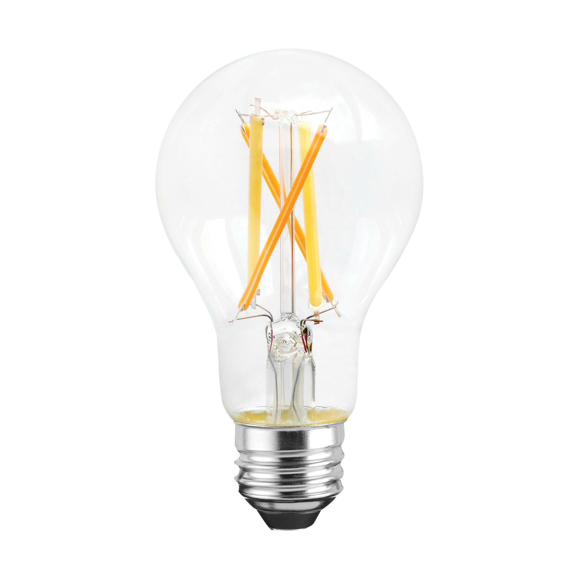 S11274 LED Lamp, 7.5 W, 60 W Incandescent Equivalent, E26 Lamp Base, A19 Shape, 800 Lumens